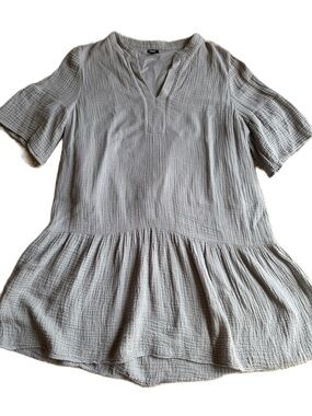 Monrow S Cotton Gauze drop waist Dress